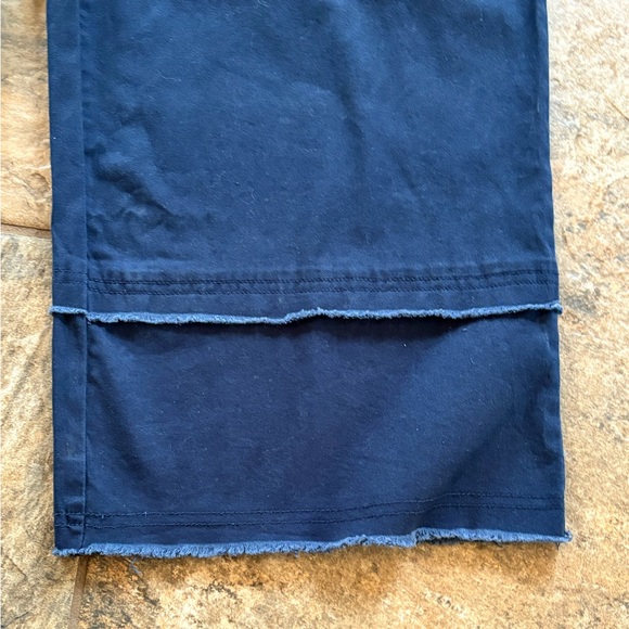 NWT Frye Nightfall Wide Leg Boho Raw Hem Cropped Pants - Picture 3 of 8